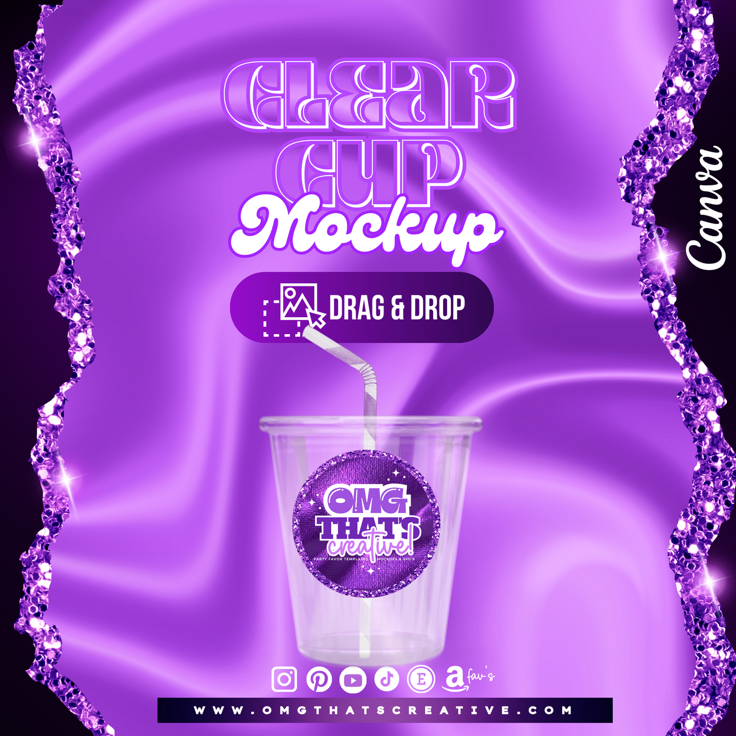 Clear Cup Mockup
