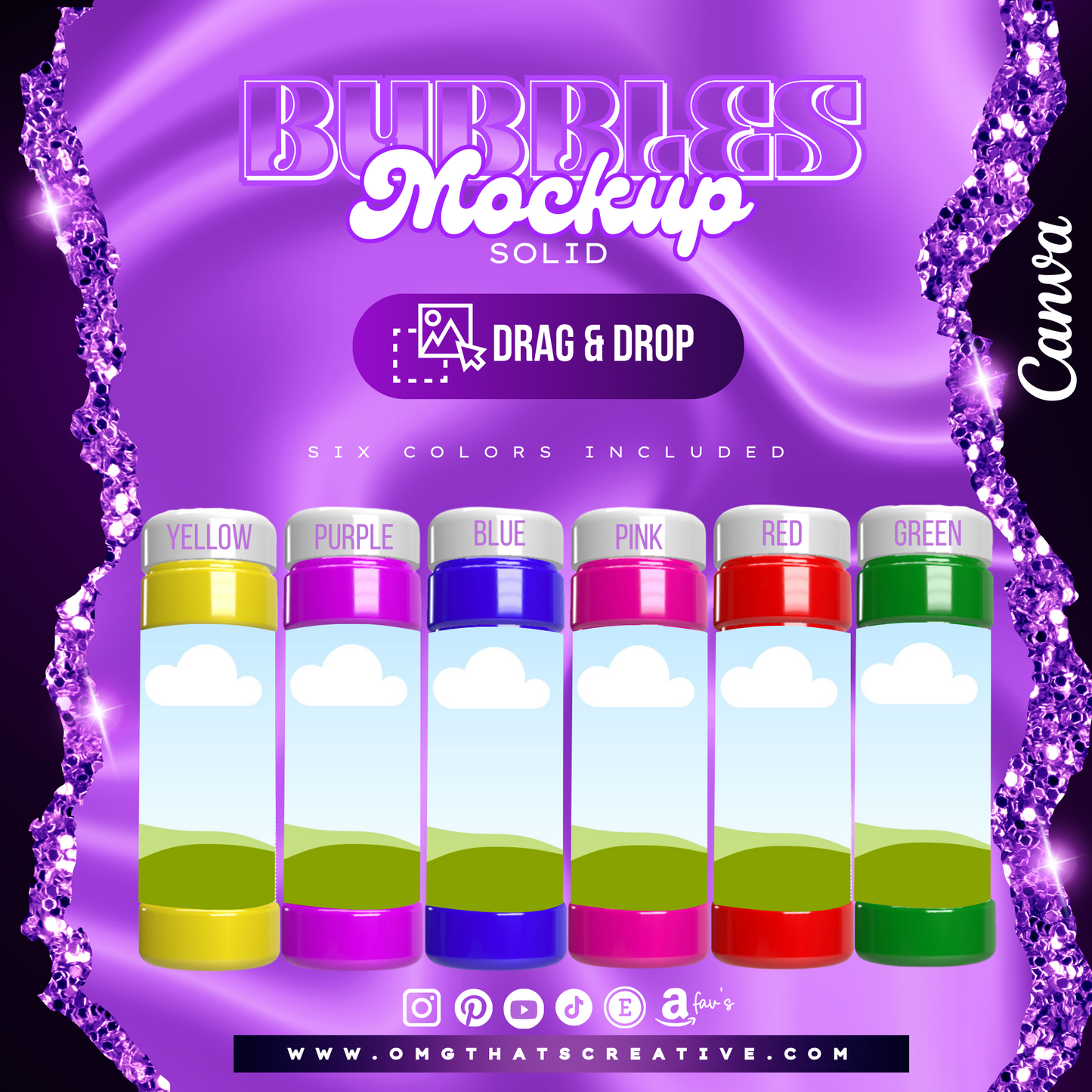 Bubbles Mockup (Solid)