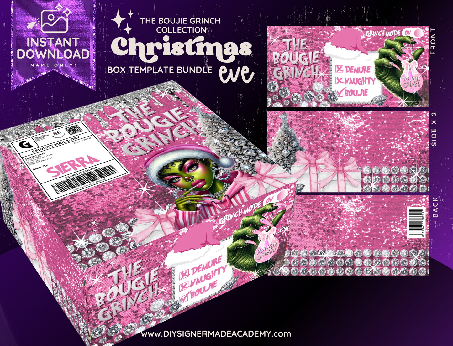 The Boujie Box Christmas Templates
