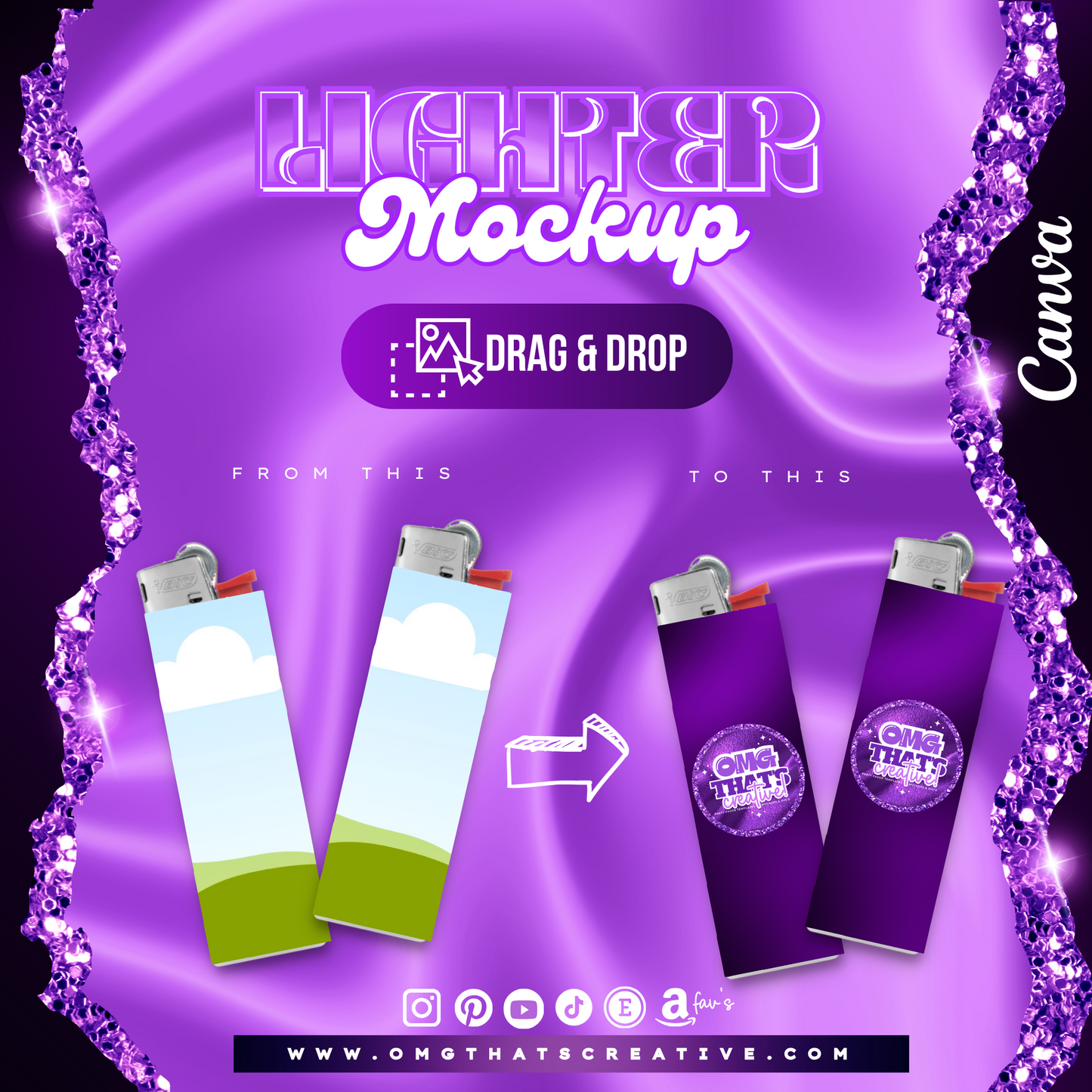 Lighters Mockup