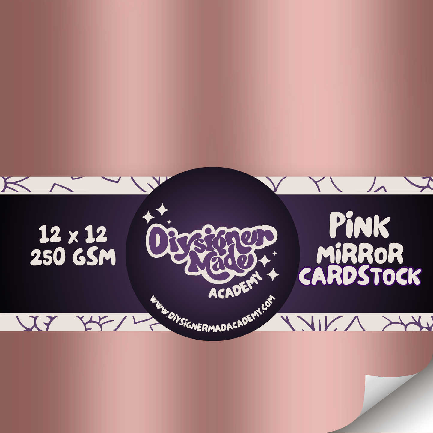 Rosegold Mirror Cardstock