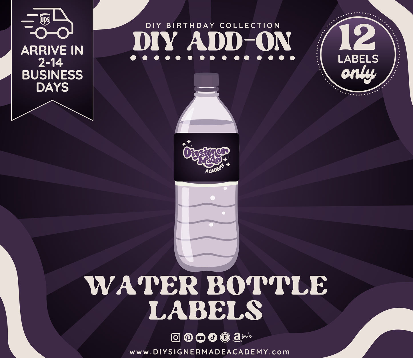 Water Bottle Labels | Add-On