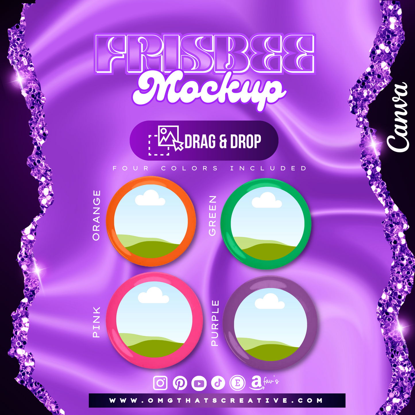 Frisbees Mockup