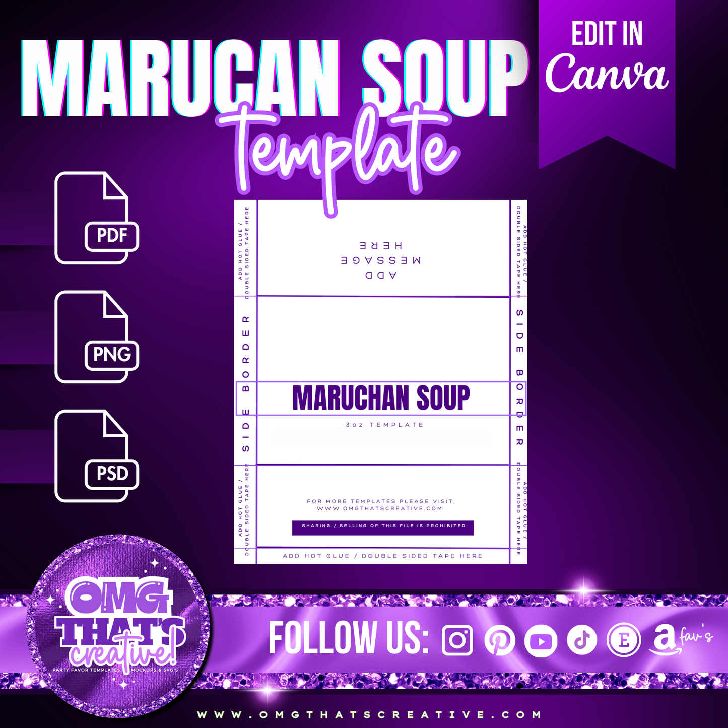 Maruchan Soup Template