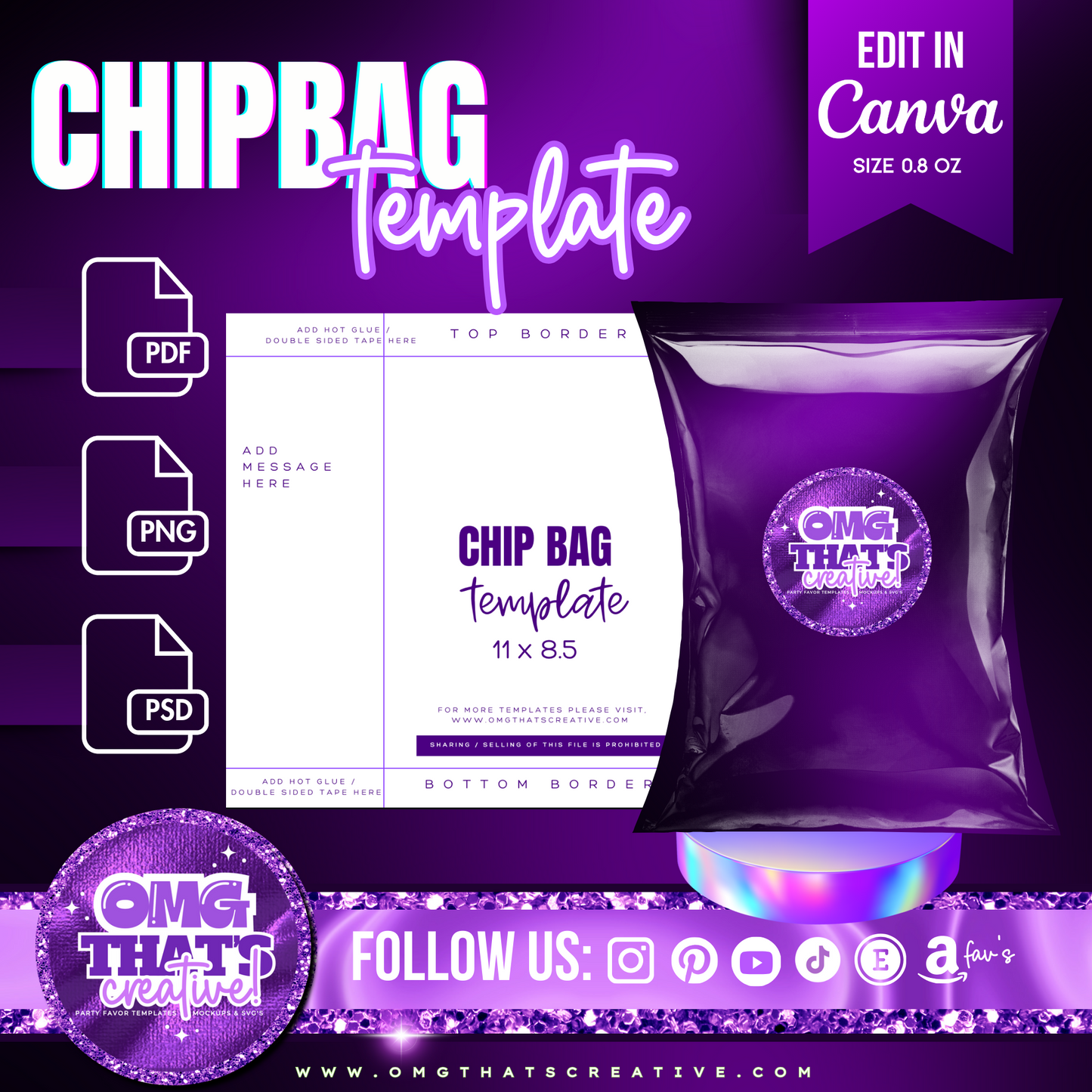 Chip Bag Template