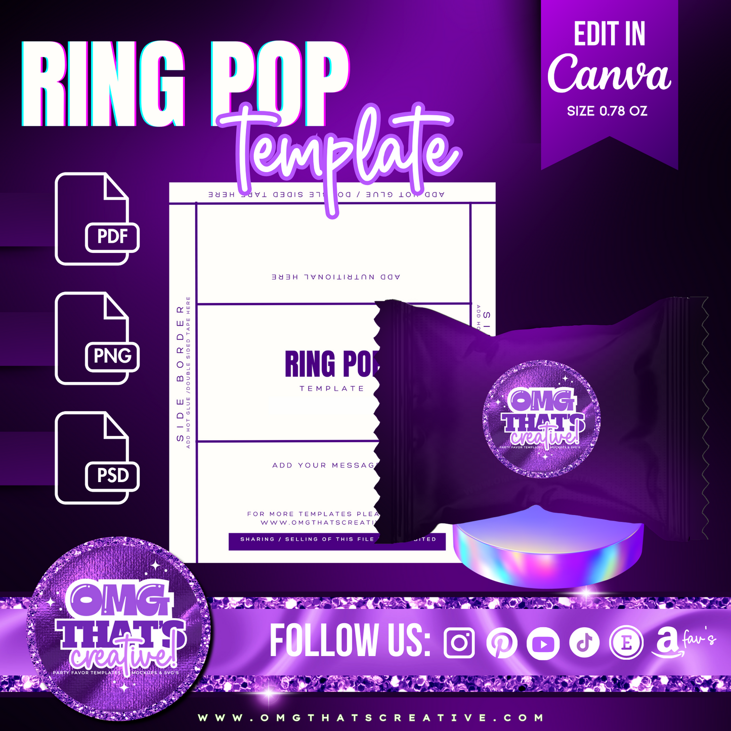 Ring Pop Template