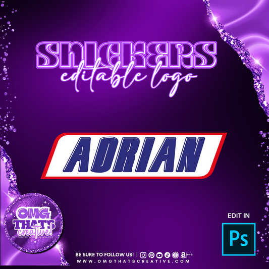 Editable Snickers Logo