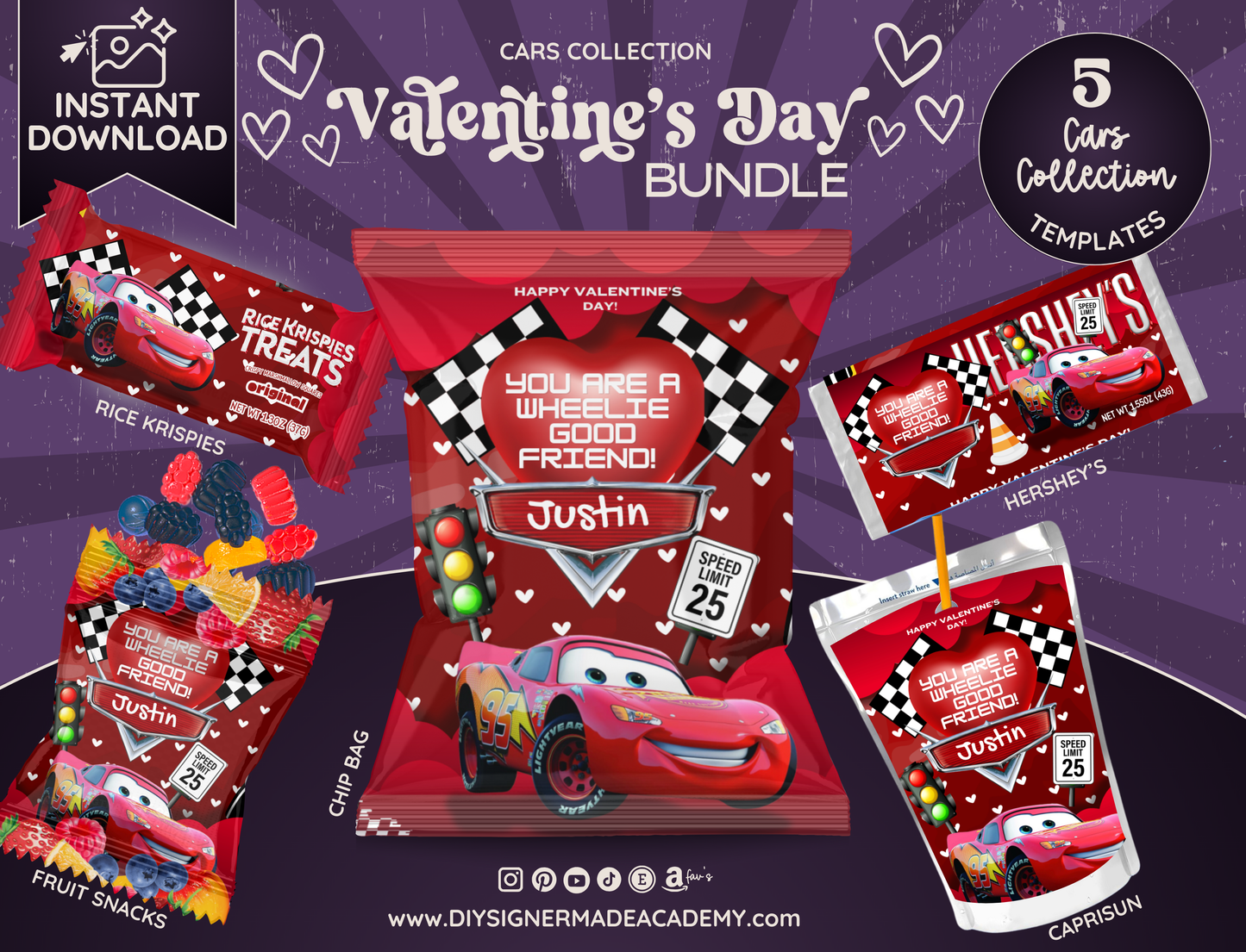Cars Valentine Bundle