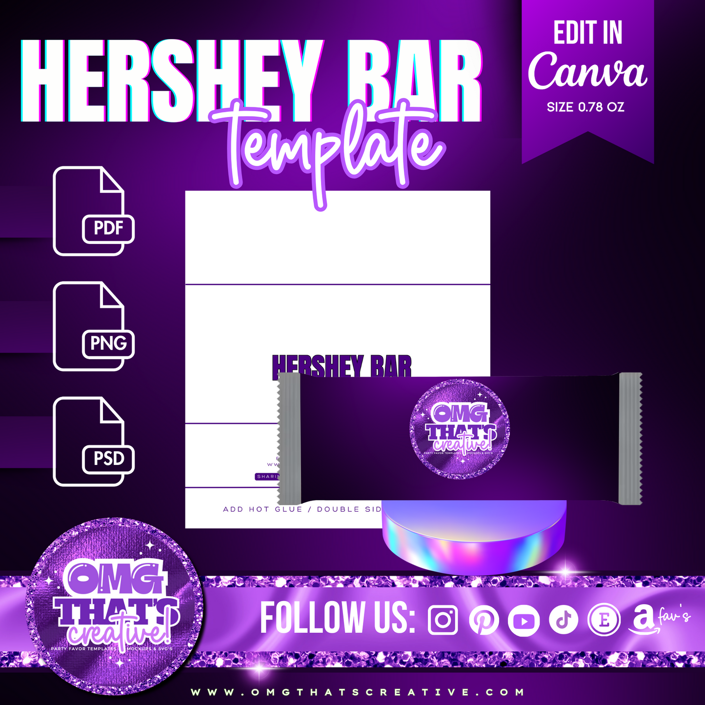 Hershey Bar Template