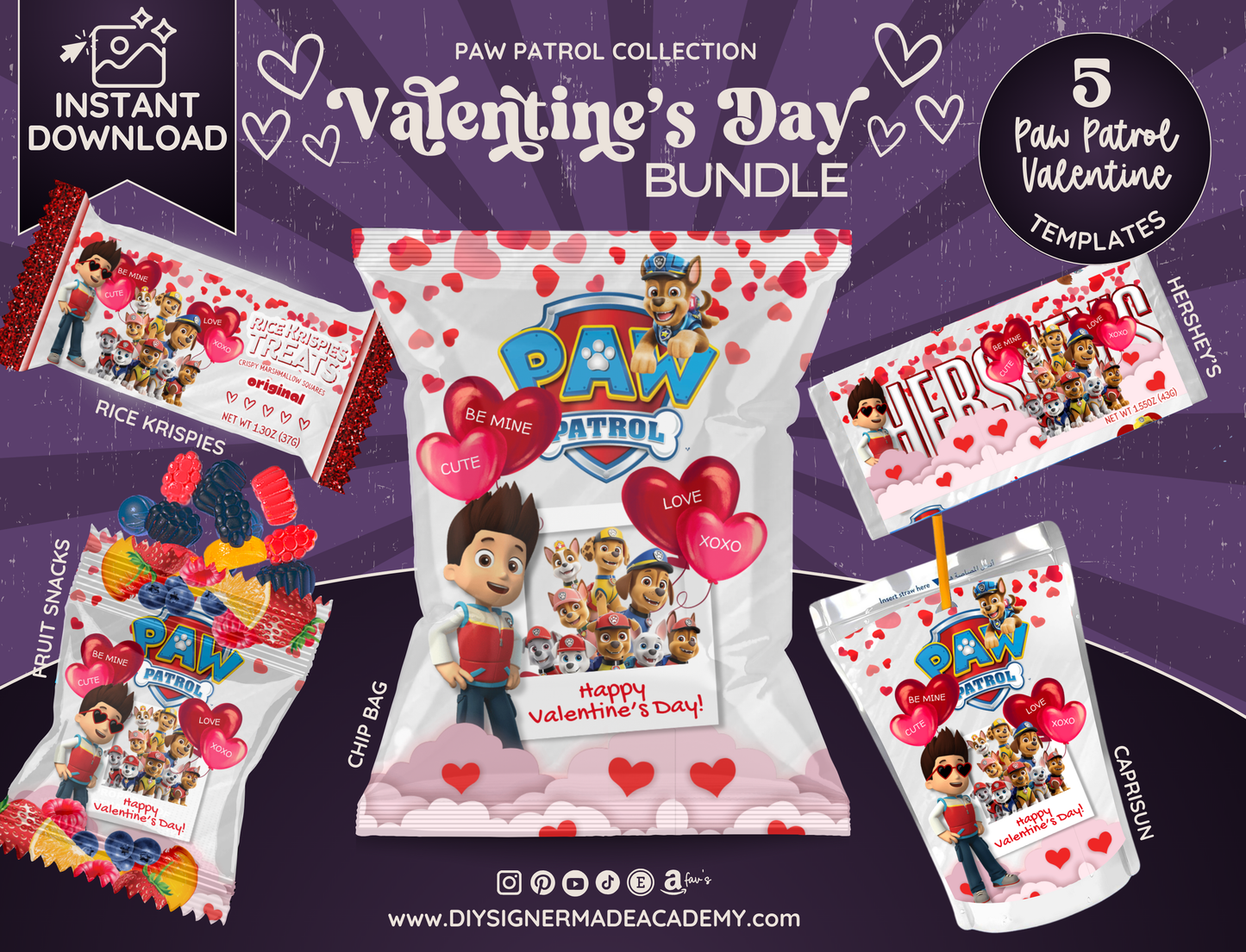 Paws Patrol Valentine Bundle