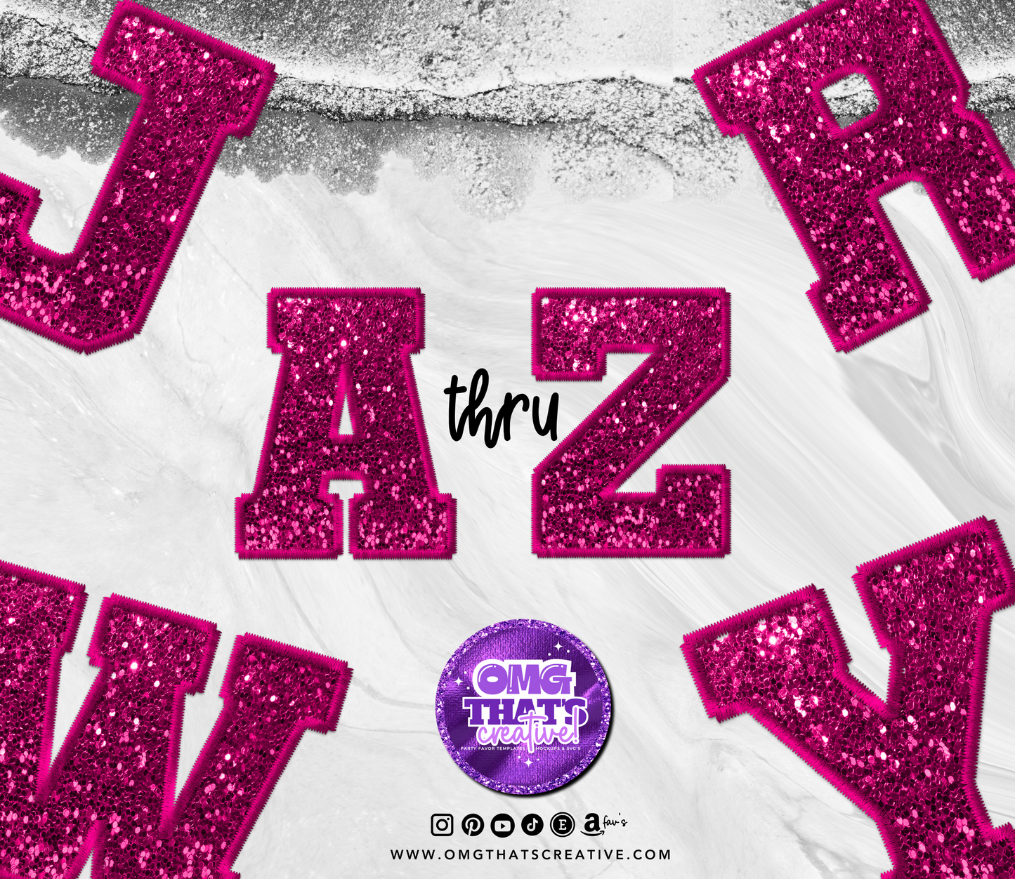 Pink Glitter Sports Alphabet Font