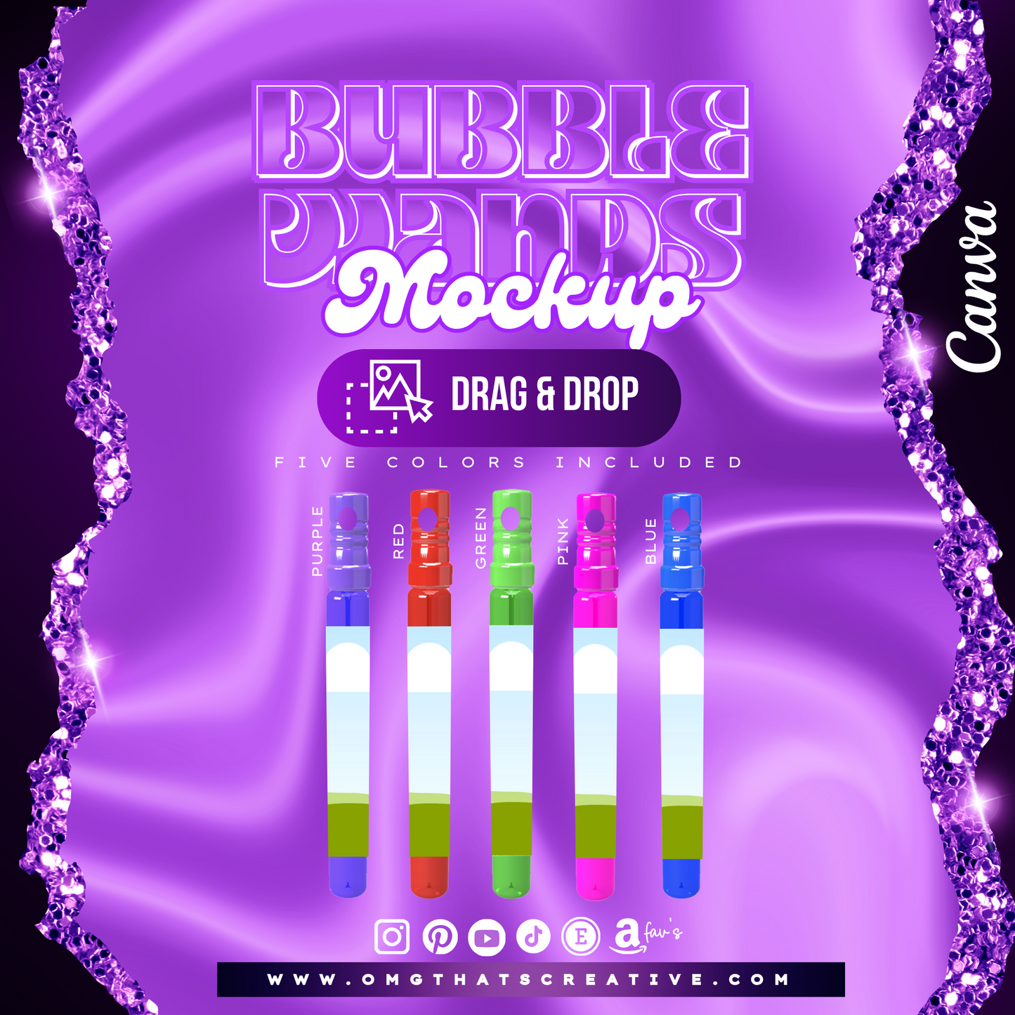 Bubble Wands Mockup