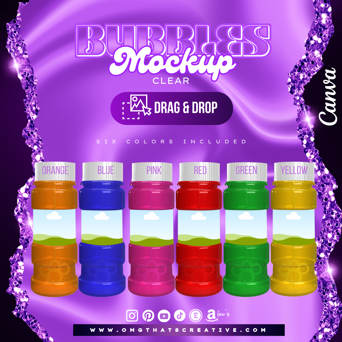 Bubbles Mockup (Clear)