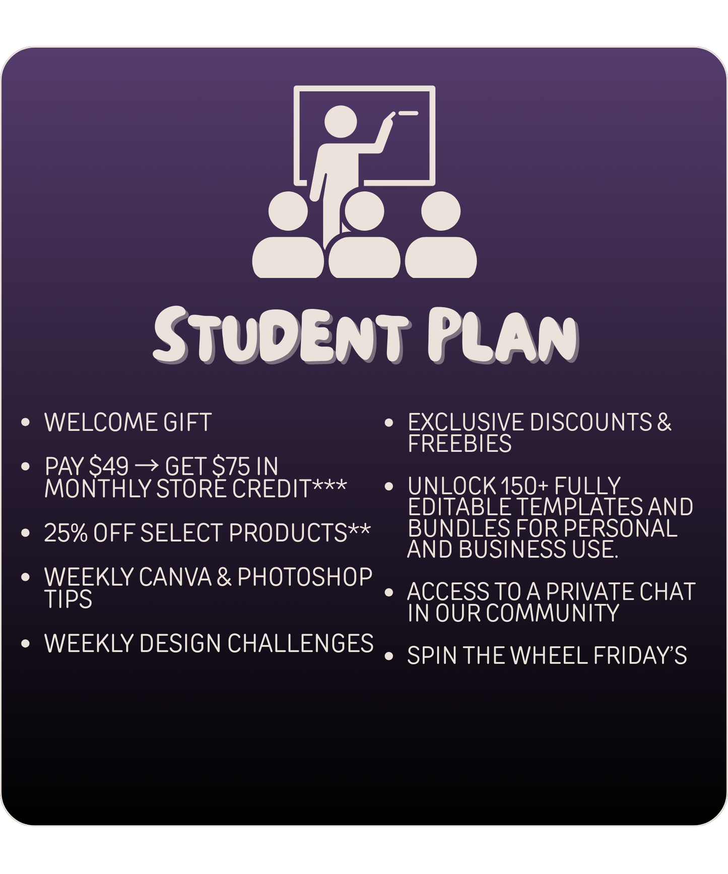 Student Plan