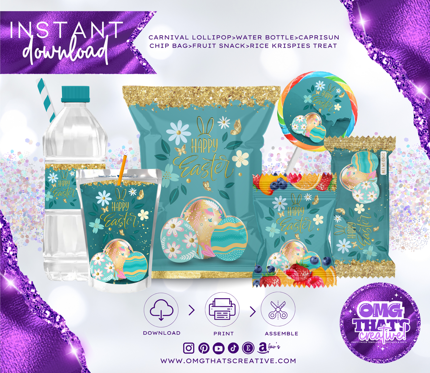 Golden Bunny Easter Bundle