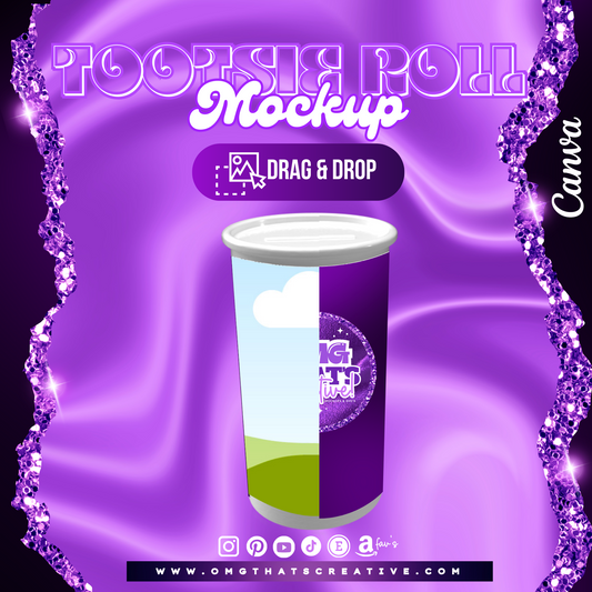 Tootsie Roll Can Mockup