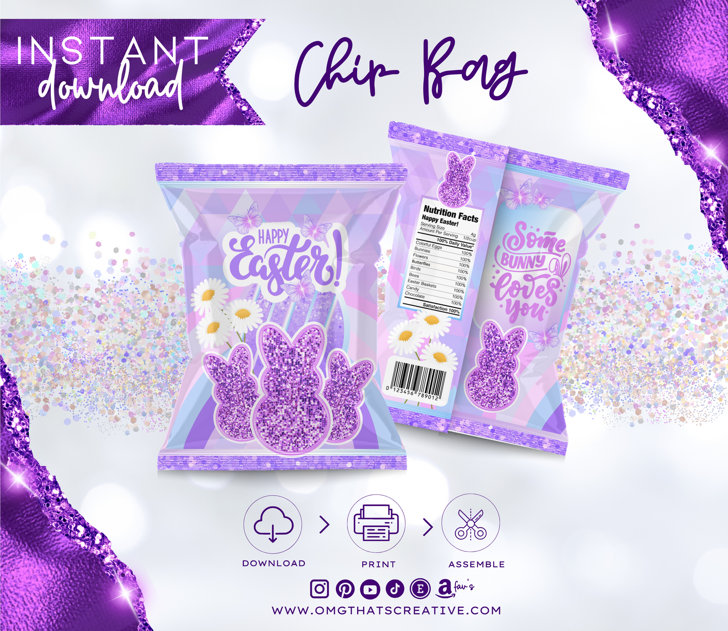 Purple Peeps Easter Bundle