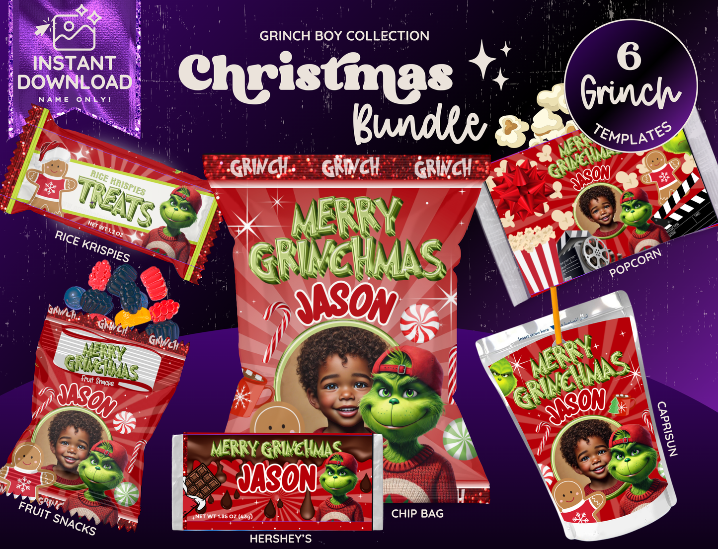 Boy Grinch Christmas Bundle