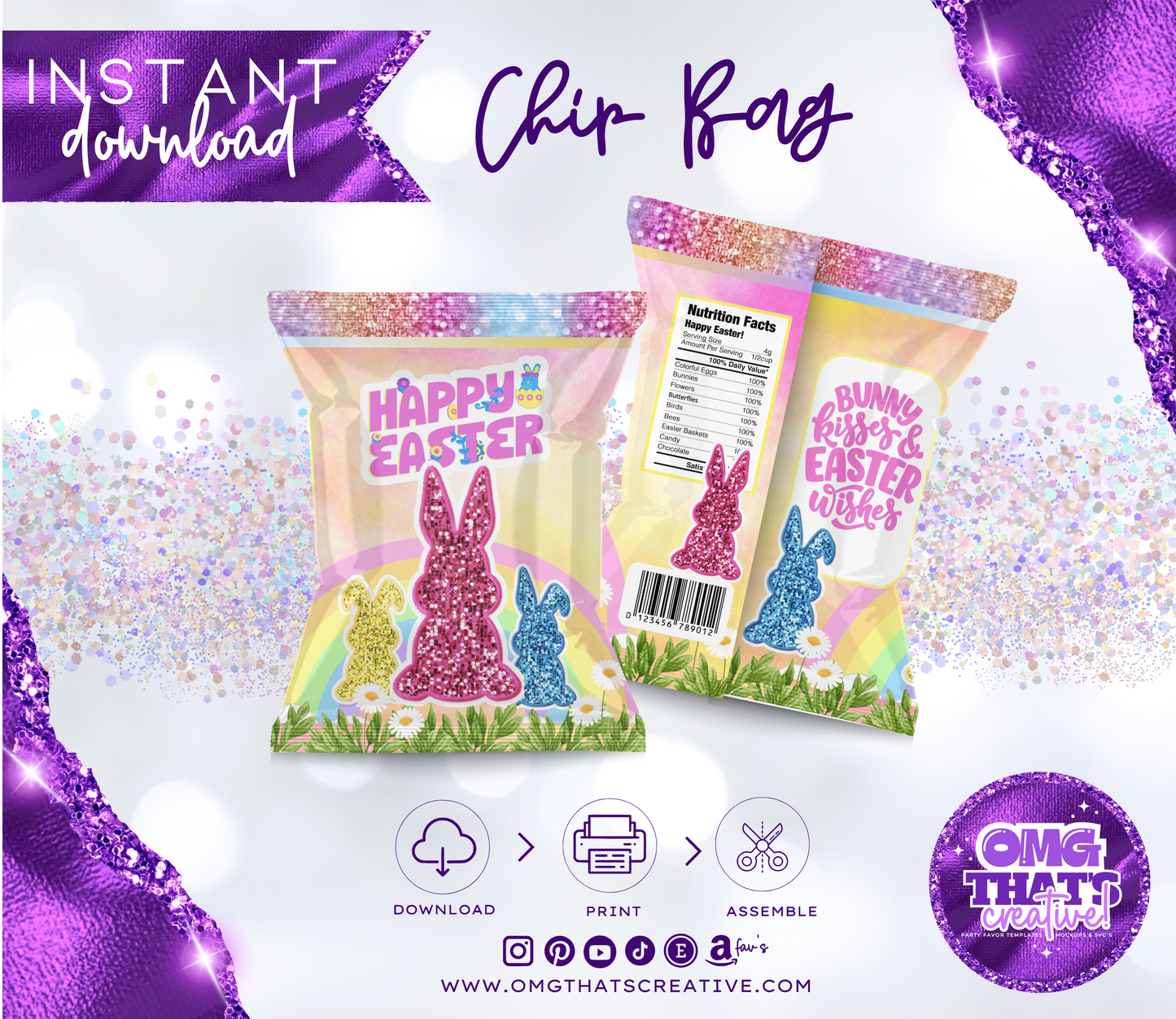 Glitter Bunnies Easter Bundle