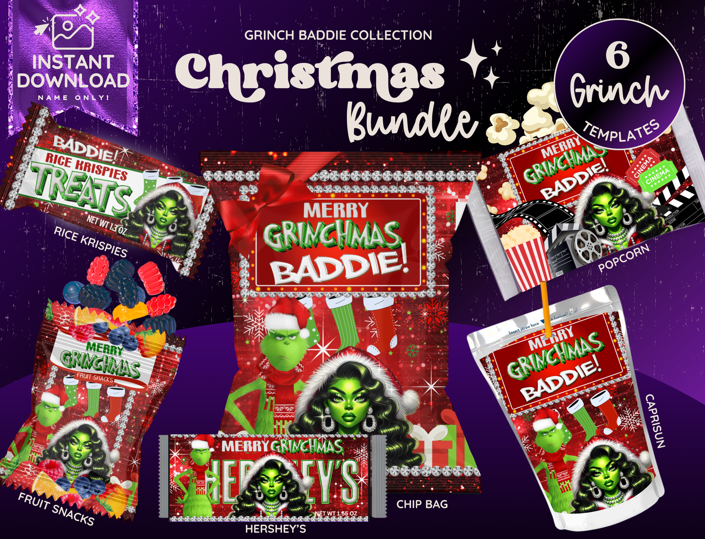 Grinch Baddie Christmas Bundle
