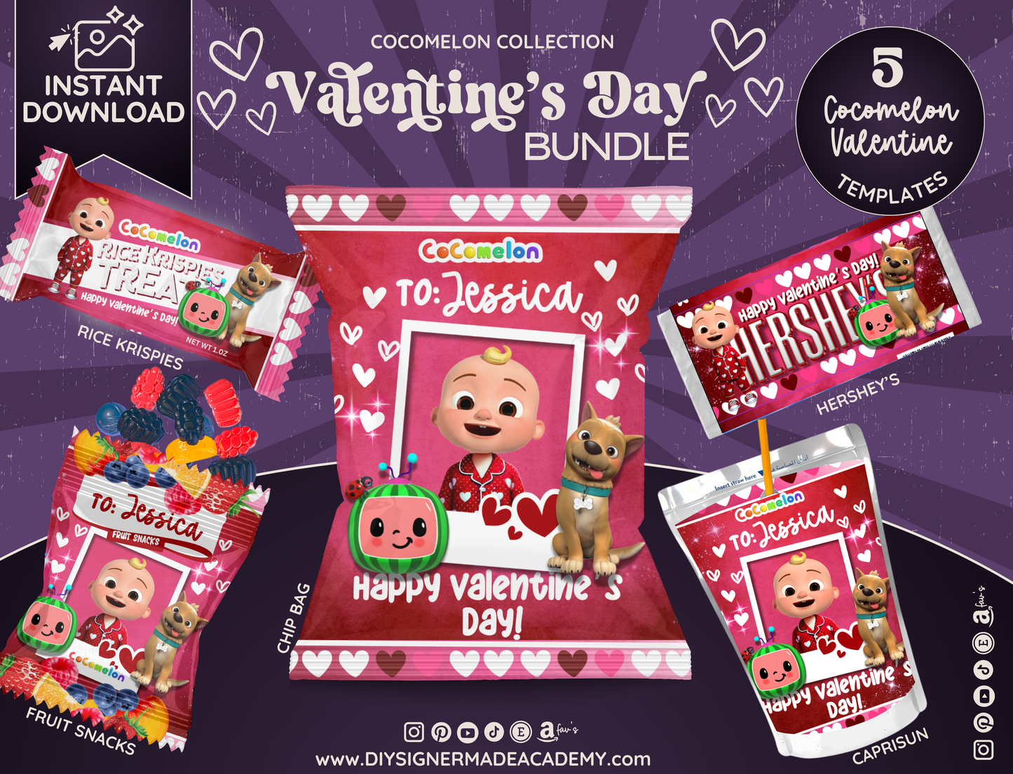 Cocomelon Valentine Bundle