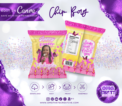 Easter Party Favor Bundle (Pink Girl Peeps Marshmallow)