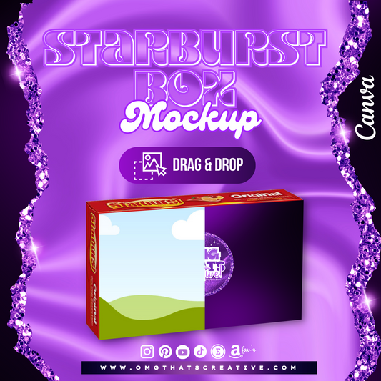 Starburst Box Mockup