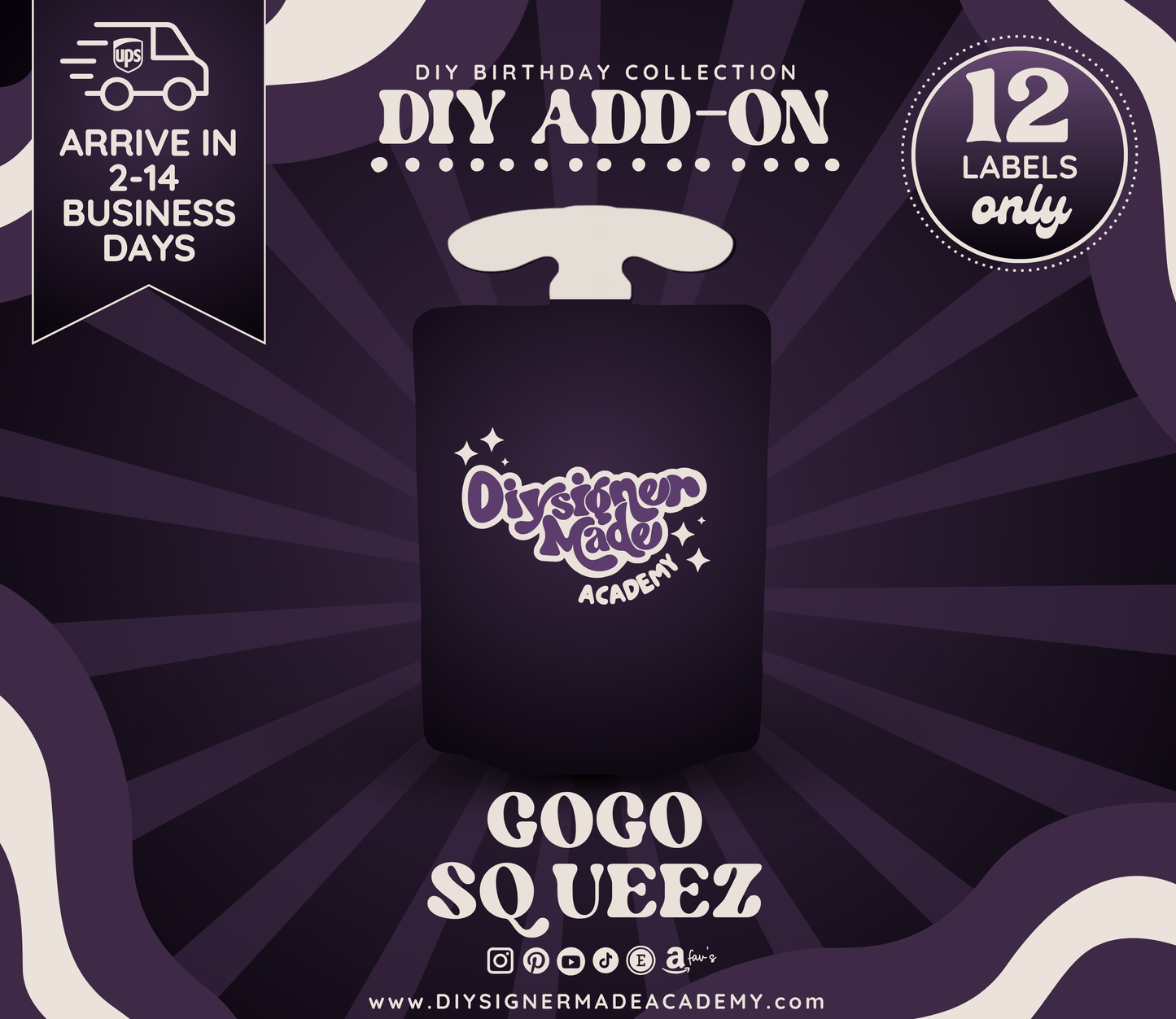 GOGO Squeez Labels | Add-On