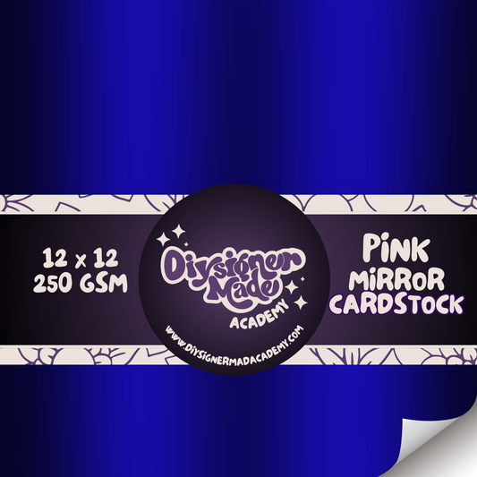 Blue Mirror Cardstock