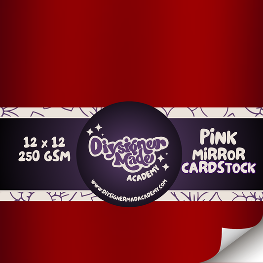Red Mirror Cardstock