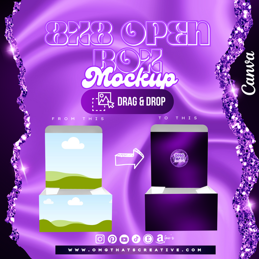 8x8 Open Box Mockup