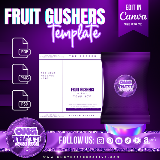 Fruit Gushers Template