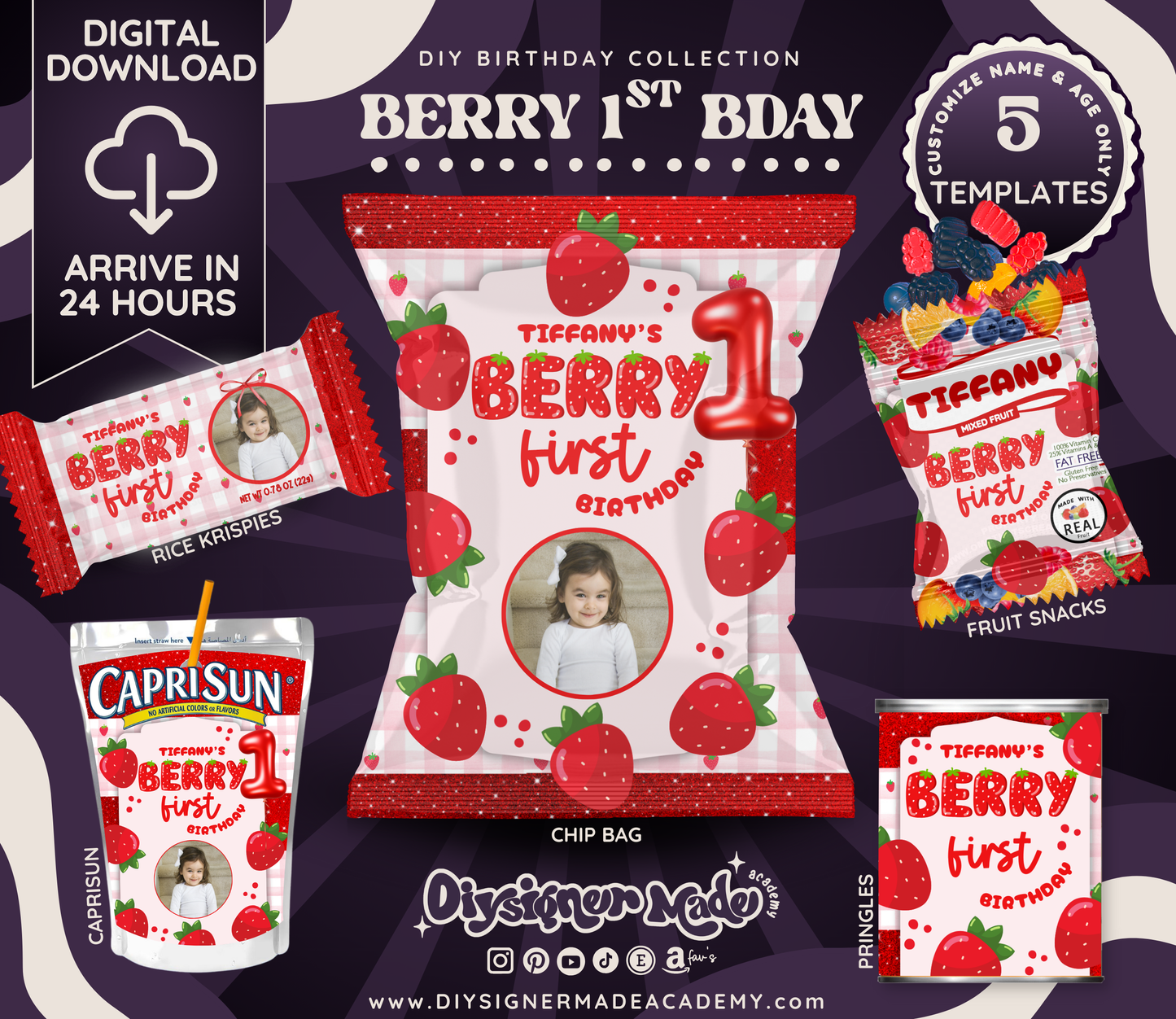 BERRY 1ST BIRTHDAY- DIY CATALOG