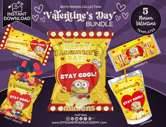 Minion Yellow Boy's Valentine Bundle