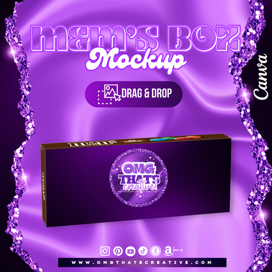 Plain M&M's Box Mockup