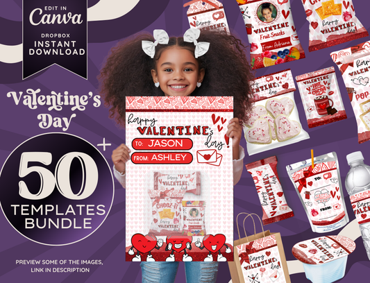 Valentine's Day Bundle - 50 plus Templates