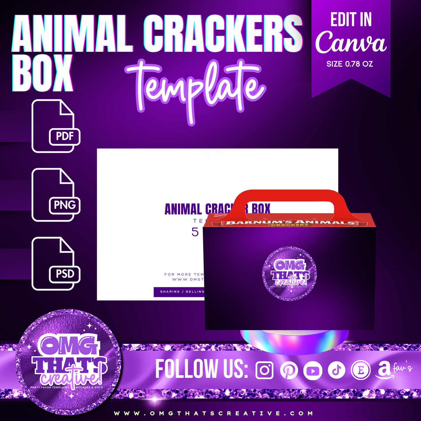 Animal Crackers Template