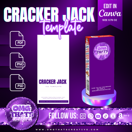 Cracker Jack Box Template