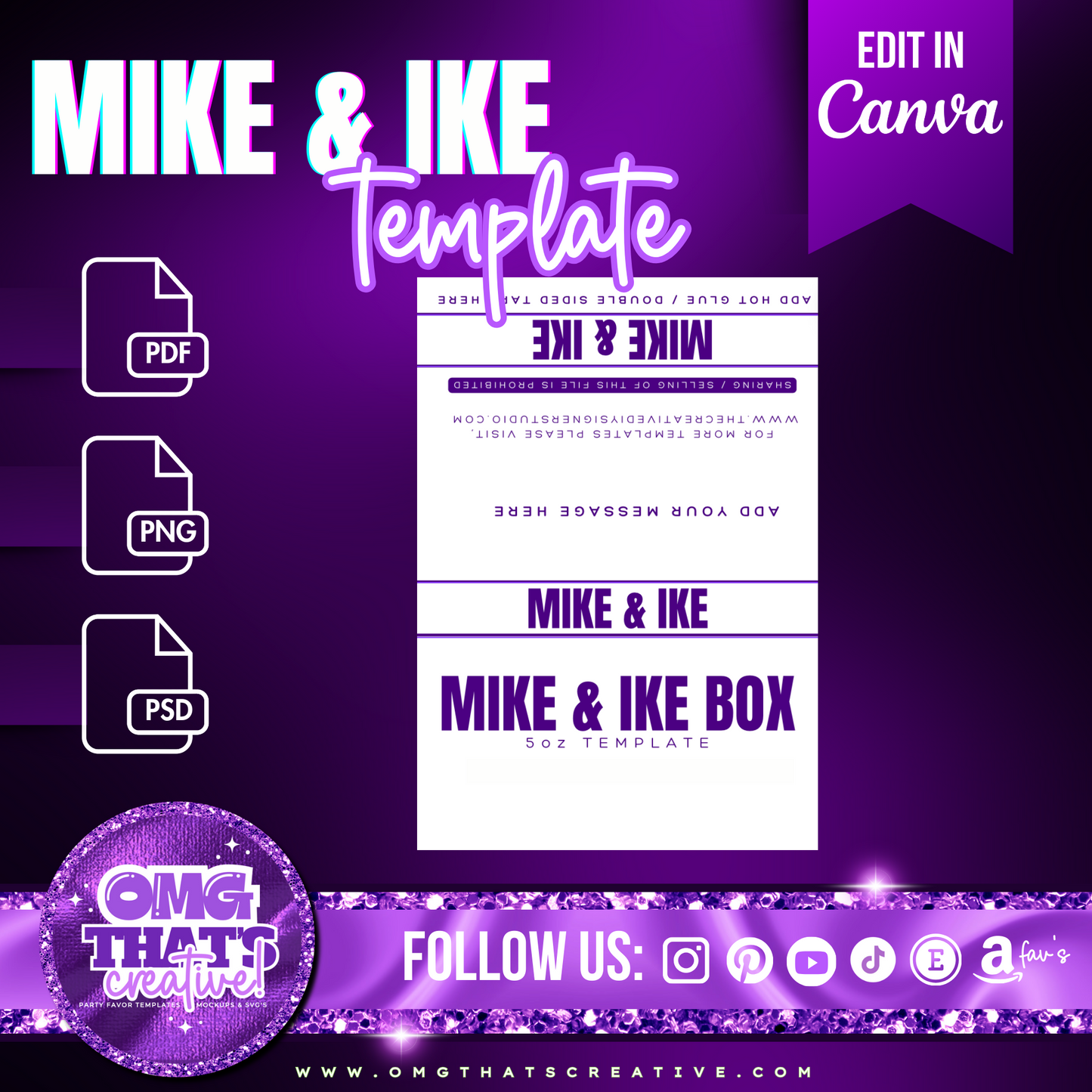 Mike & Ike Box Template