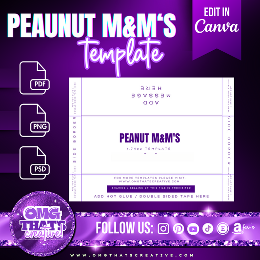 Peanut M&M's Template