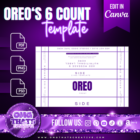 Oreo's Cookies Template (6pk)