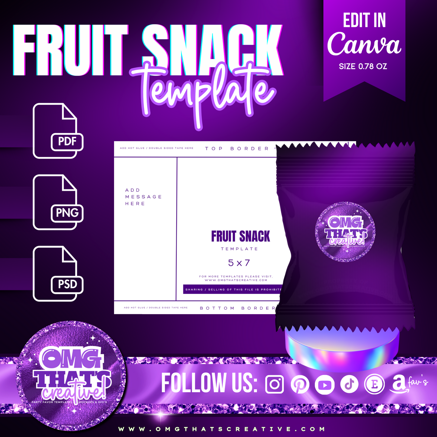 Fruit Snack Template