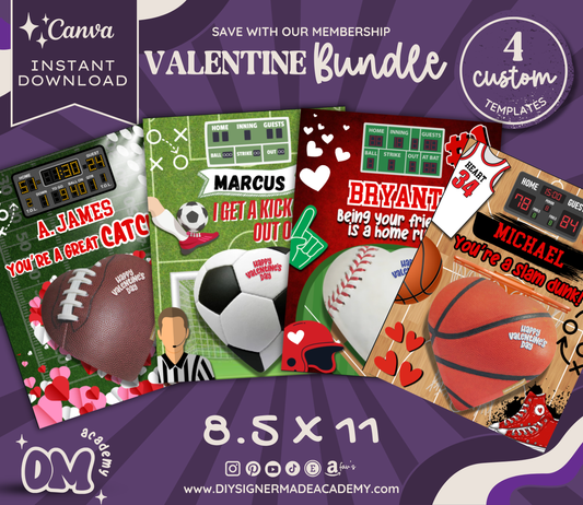 Valentine Sports Chocolate Boards