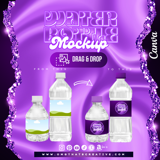 Water Bottle Mockup