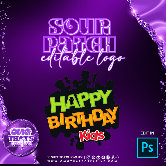 Editable Sour Patch Logo