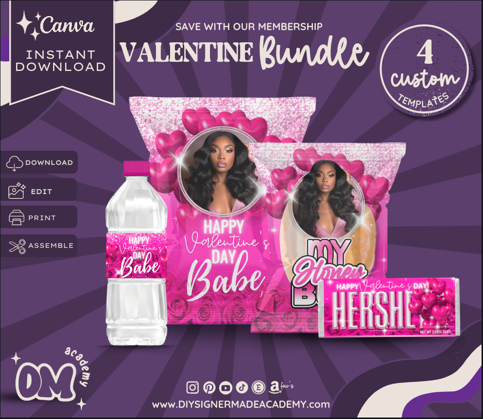 Pink Roses & Balloons Valentine Bundle