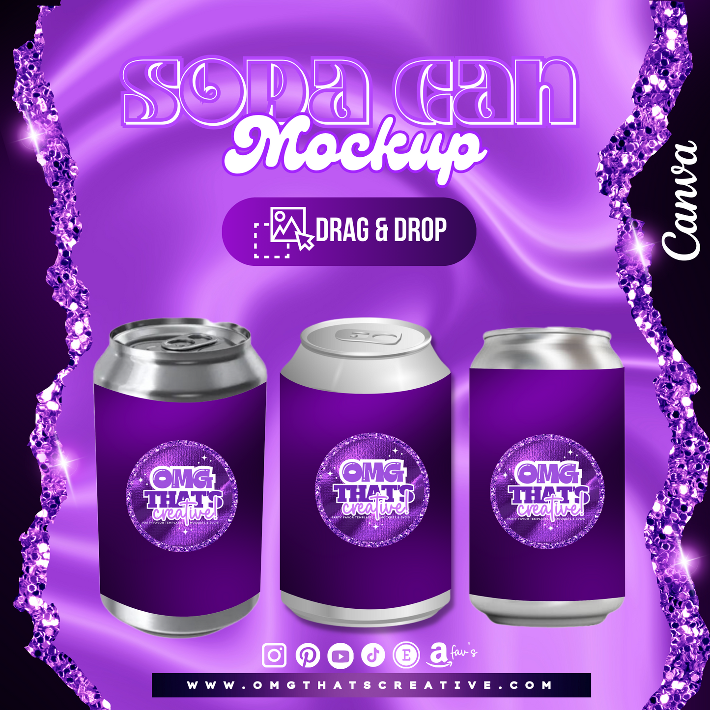 Soda Can Mockup