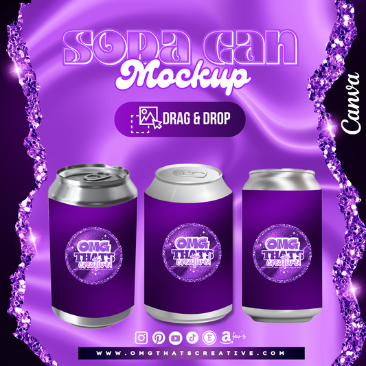 Soda Can Mockup